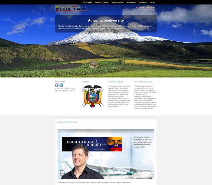 Association of Ecuadorians in the Kingdom of Thailand - Phuket Web Design
