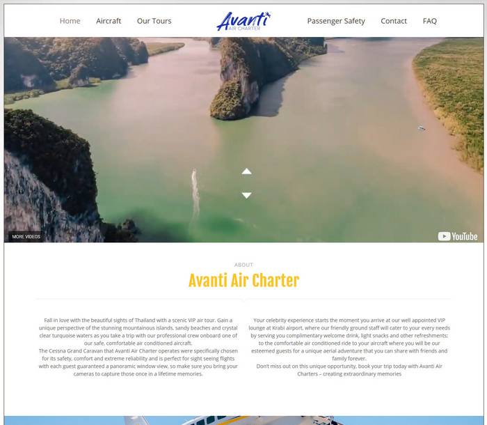 Avanti Air Charter - Phuket Krabi - Once in a lifetime