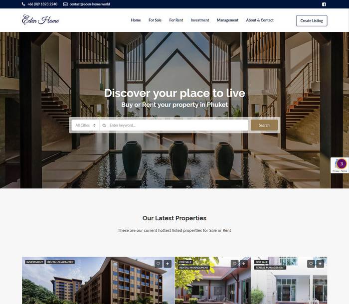 Eden Home Phuket by Melki.Biz - Consulting, SEO & Web Design in Phuket