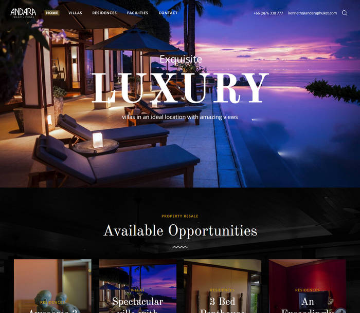 Exquisite Luxury Villas and Residences in Kamala, Phuket Andara Resort Villas