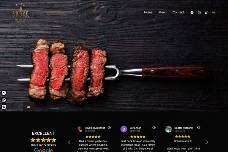 Fire and Smoke - Smokehouse in Cherngtalay Phuket Thailand