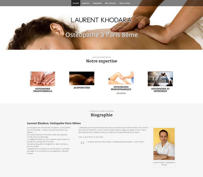 Laurent Khodara - Ostéopathe à Paris 08eme - Phuket Web Design