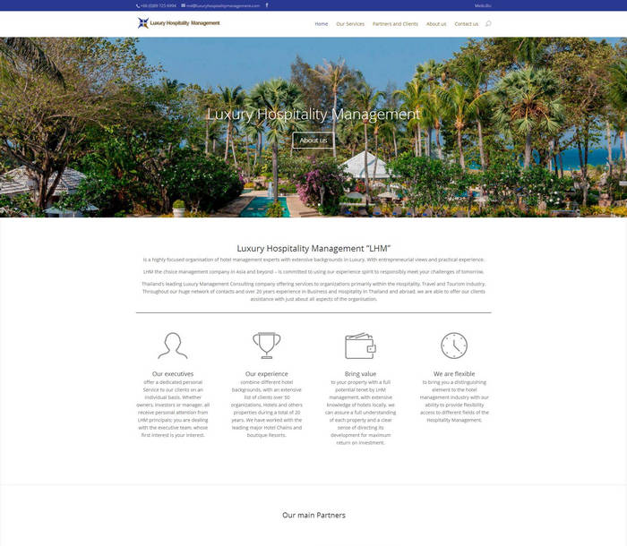 Luxury Hospitality Management - Phuket Web Design