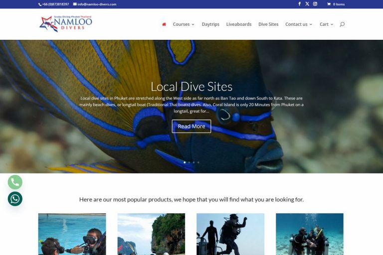 Namloo Divers - Melki.Biz - Web Design & SEO in Phuket