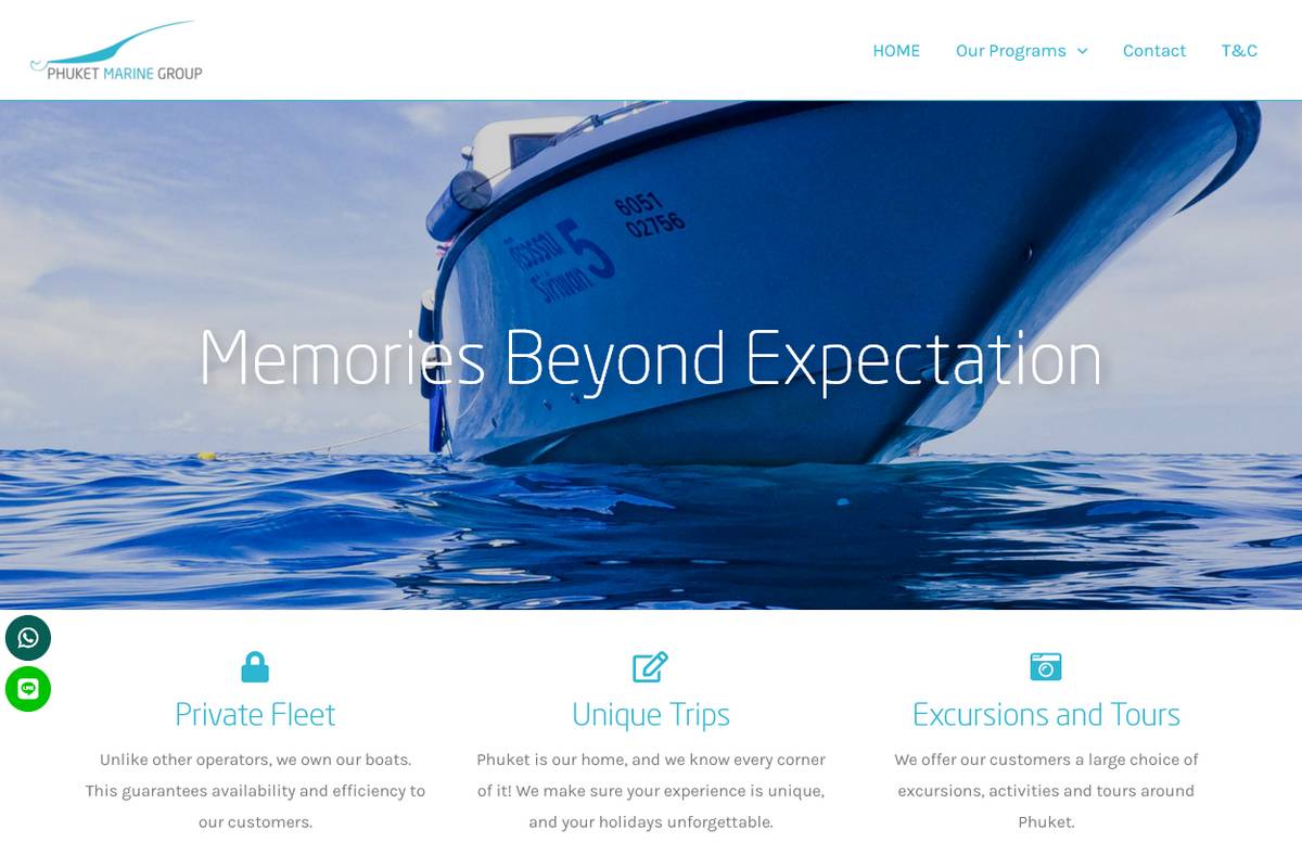 Phuket Marine Group  Design & SEO in Phuket