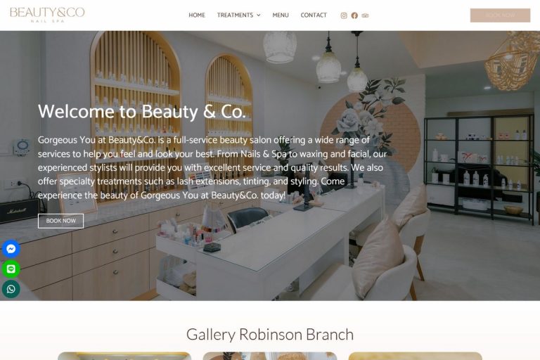 Premium Nail Salon in Phuket Beauty and Co - Melki.Biz - Web Design & SEO in Phuket