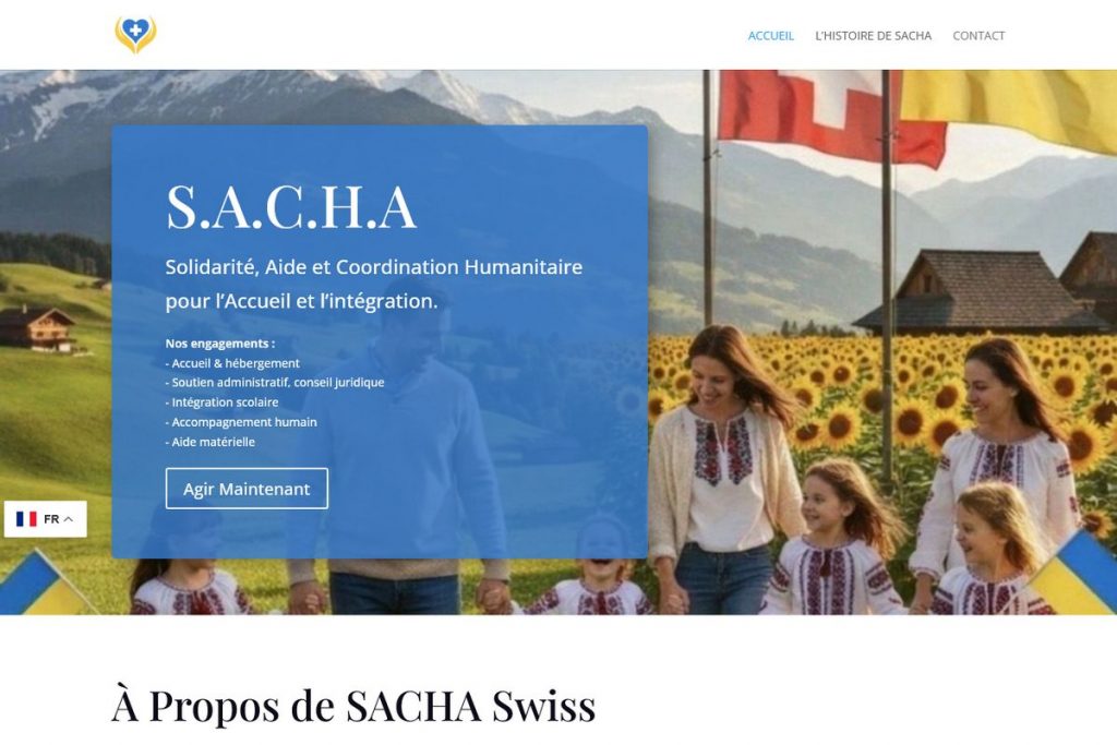 SACHA Swiss ONG suisse et ukrainienne aide humanitaire