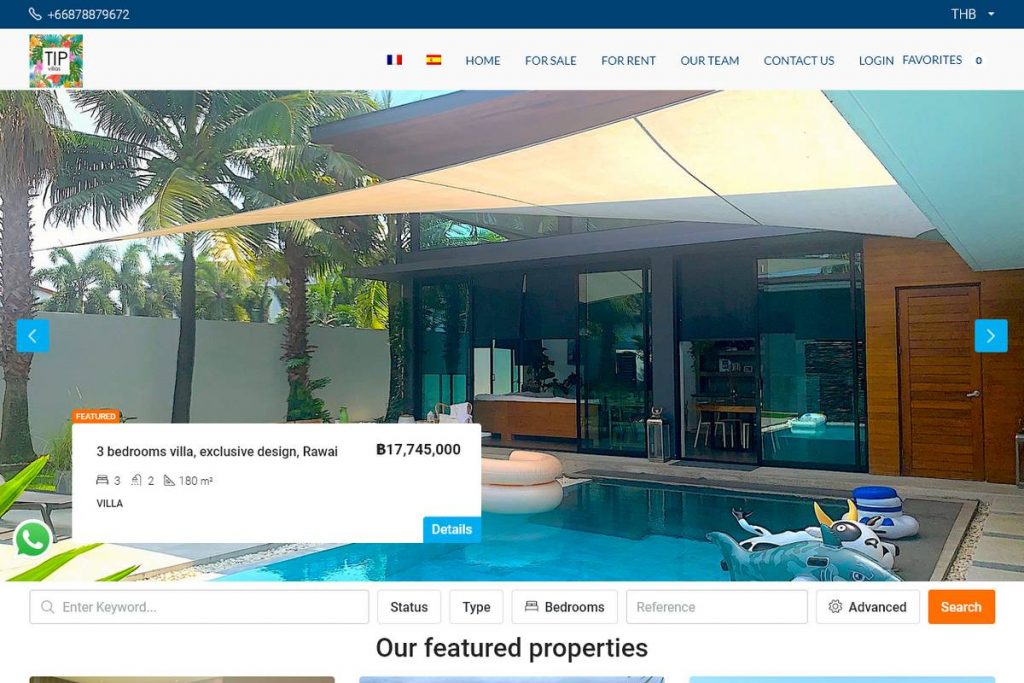 TIP Villas - Melki.Biz - Web Design & SEO in Phuket