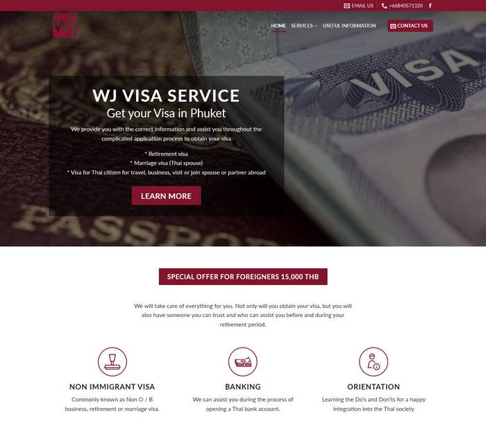 WJ Visa service in Phuket - Melki.Biz - Consulting, SEO & Web Design in Phuket
